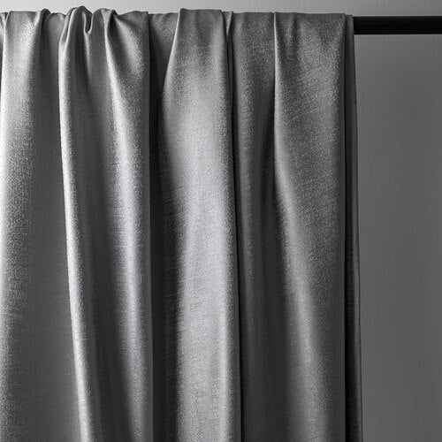 Verdunkelungsvorhang aus Samt (Grau)