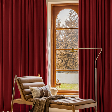 Rideau Rouge Velours