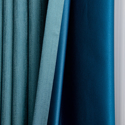 Rideau Scandinave Bleu Canard