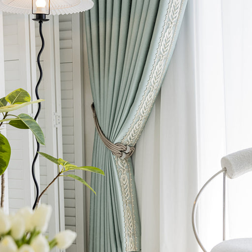 Türkisfarbener Thermovorhang