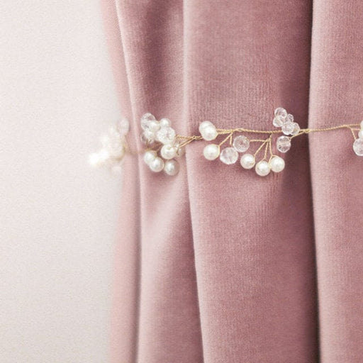 Rideau Velours Rose