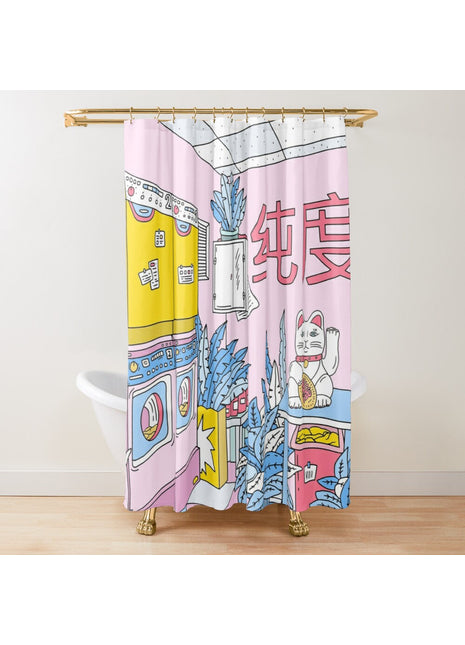 Japanischer Duschvorhang (B 180 cm x H 200 cm)