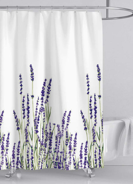 Lavendelfarbener Duschvorhang (B 180 cm x H 200 cm)