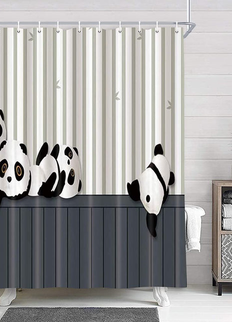 Panda-Duschvorhang (B 180 cm x H 200 cm)