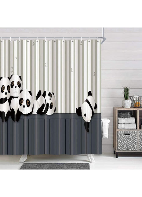 Panda-Duschvorhang (B 180 cm x H 200 cm)
