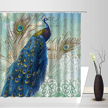 Rideau de Douche Paon (L180cm x H200cm)