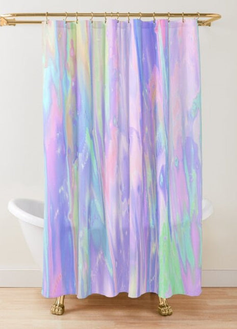 Rosa Duschvorhang (B 180 cm x H 200 cm)