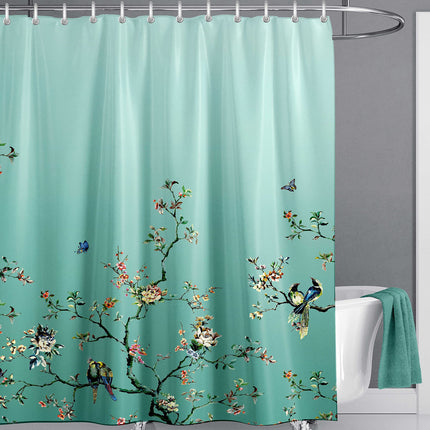 Rideau de Douche Sakura Japonais  (L180cm x H200cm)