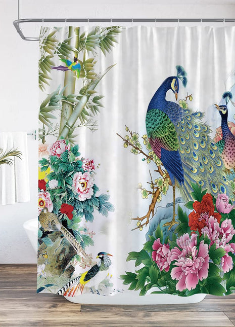 Tropischer Duschvorhang (B180cm x H200cm)