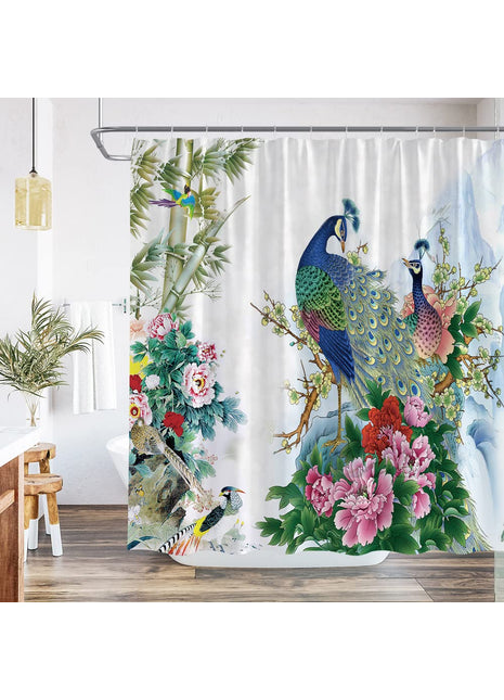 Tropischer Duschvorhang (B180cm x H200cm)