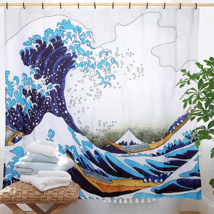 Rideau de Douche Vague de Kanagawa (L180cm x H200cm)