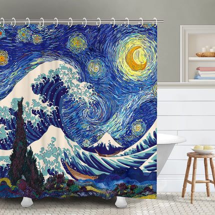 Rideau de Douche Vague de Kanagawa (L180cm x H200cm)