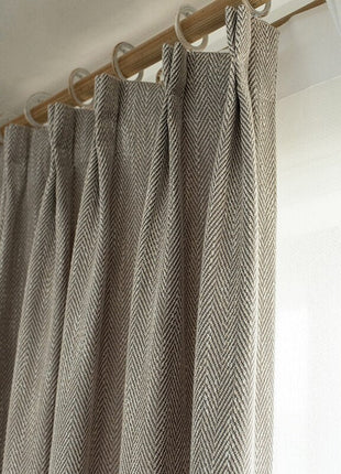 Rideau en Lin Gris