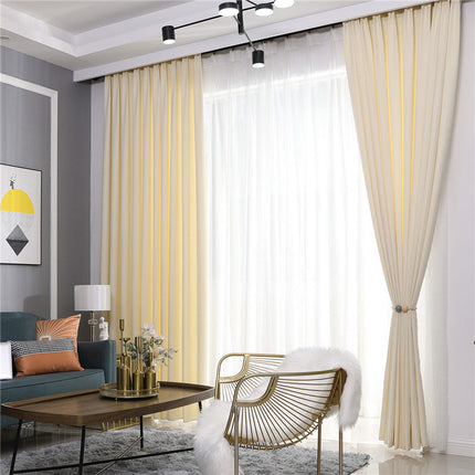 Rideau en Velours Beige