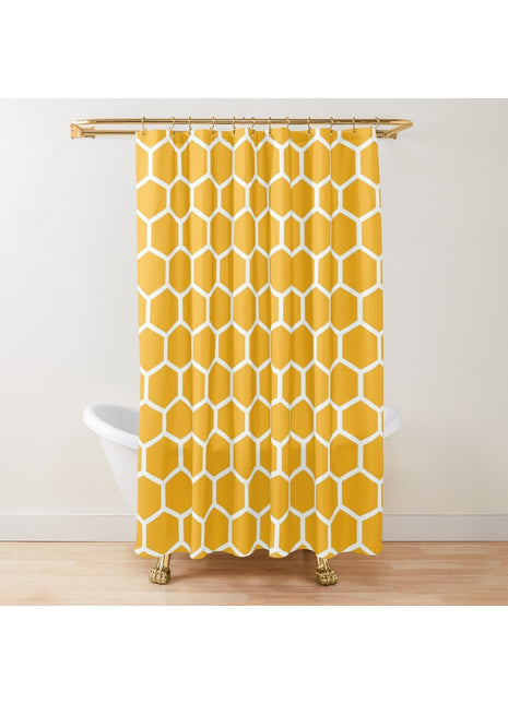 Geometrischer Duschvorhang (B 180 cm x H 200 cm)