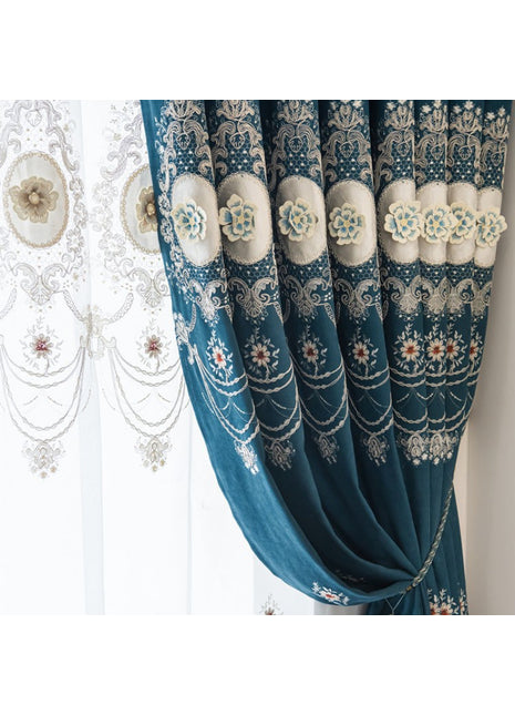 Luxuriöser blauer Samt