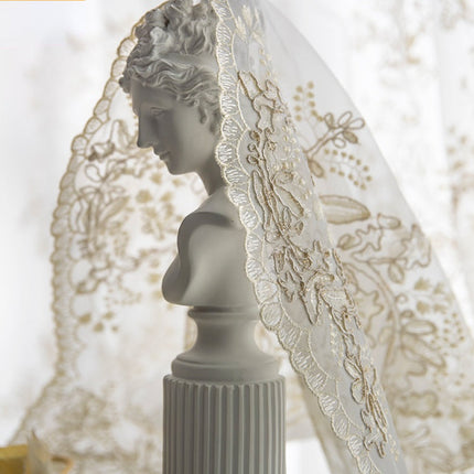 Voilage Blanc Brodé
