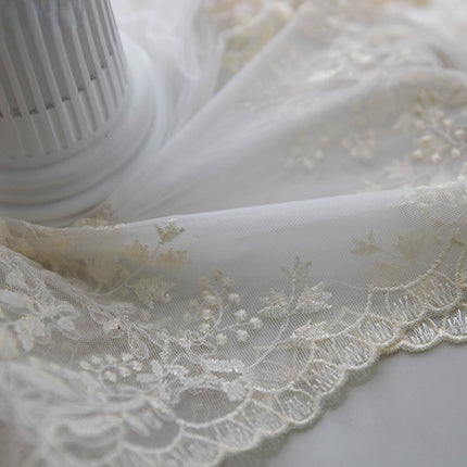 Voilage Blanc Brodé