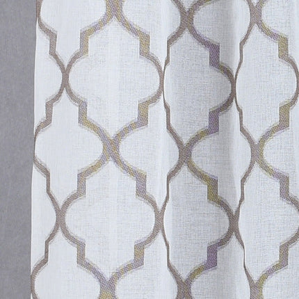 Voilage Blanc Motifs Moderne