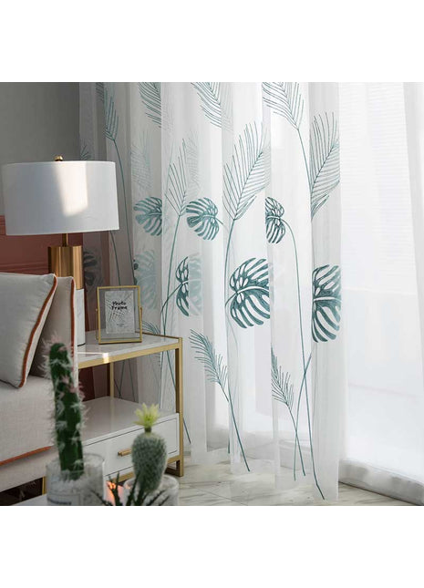 Transparenter Vorhang mit Muster