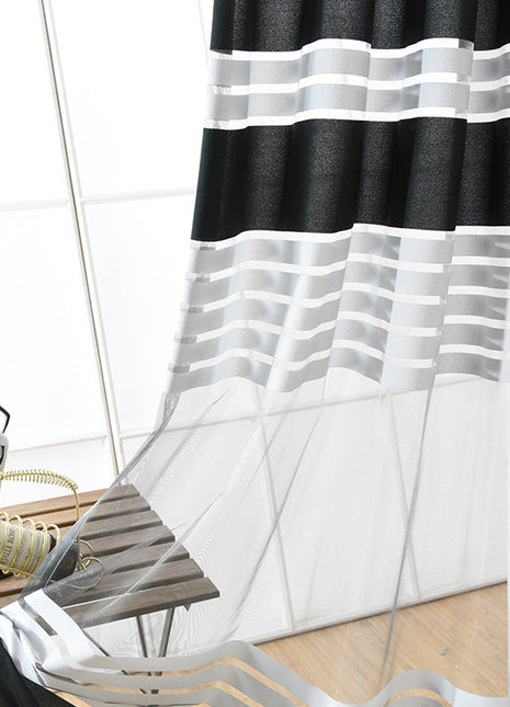 Voilage Noir et Blanc