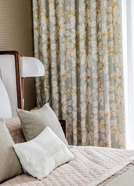 grün-gelbe Blattmuster